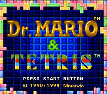 Tetris & Dr. Mario (USA) screen shot title